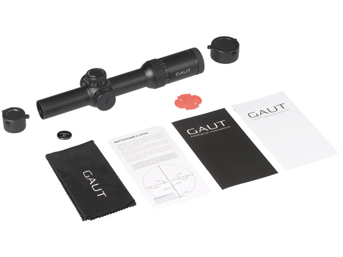 Прицел оптический Gaut Obsidian 1-8x24 Сетка 62 Half MD / Подсветка