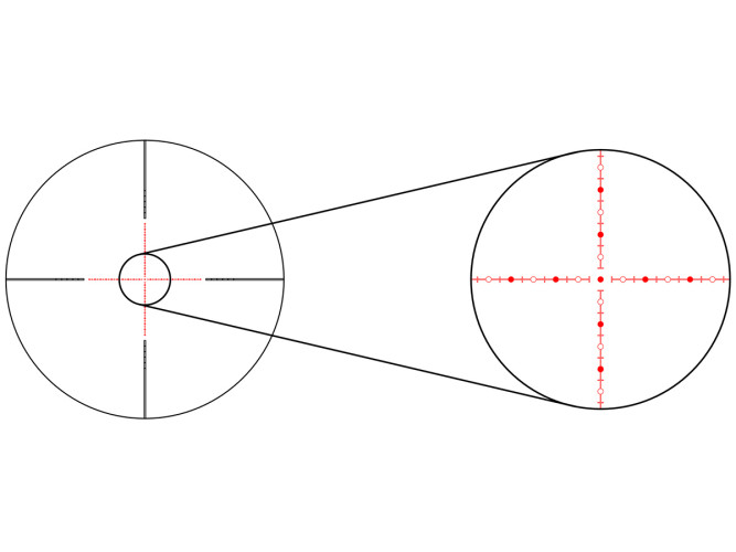 Прицел оптический Gaut Obsidian 1-8x24 Сетка 62 Half MD / Подсветка
