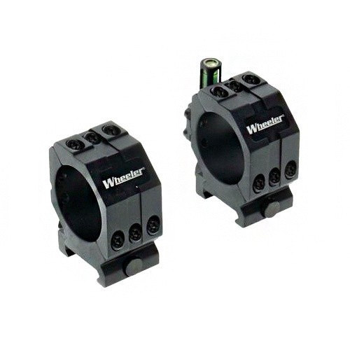 Кольца для прицела Wheeler (1099904) D=25.4 мм H=7 мм на Picatinny с уровнем | Низкий 2 шт