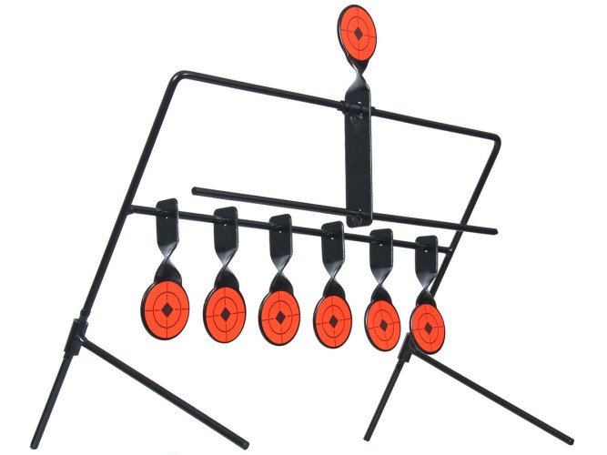 Мишень маятниковая Stalker для пневматики 4.5 мм круги 2.0 7 мишеней