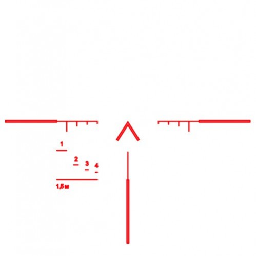 Прицел призматический ВОМЗ Пилад Brevis Р 2.5х24 L Сетка LS400 / Подсветка на Weaver / Picatinny