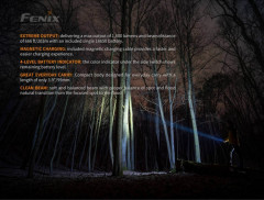 Фонарь повседневный Fenix E30R Свет - Белый (Холодный) 1600 lm 180 м