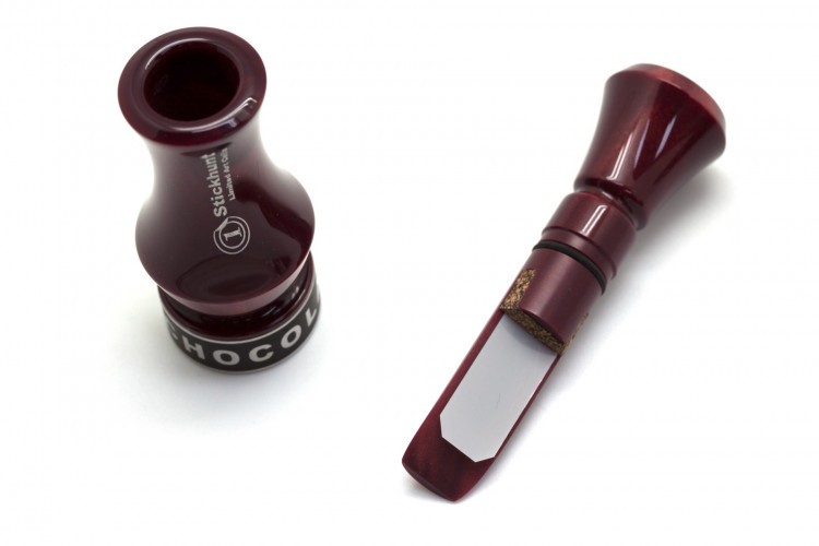 Манок духовой на утку акриловый Stickhunt ArtCalls Chocolate 1 лепесток Бордо