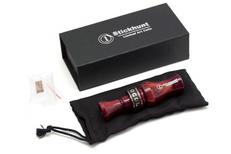 Манок духовой на утку акриловый Stickhunt ArtCalls Chocolate 1 лепесток Бордо