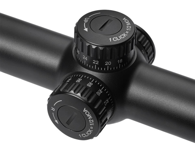 Прицел оптический Gaut Obsidian 1-8x24 Сетка X2 / Подсветка (точка)