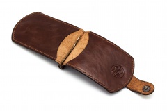 Купюродержатель Пергама Кабан из натуральной кожи Коричневый