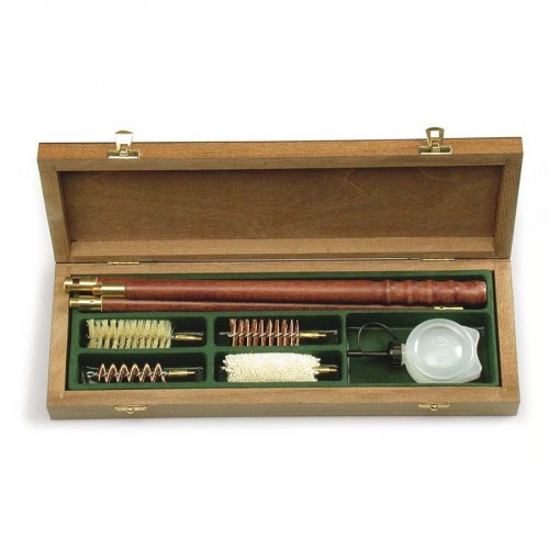 Набор для чистки гладкоствольного оружия Stil Crin 90E для 12 калибра в деревянном футляре