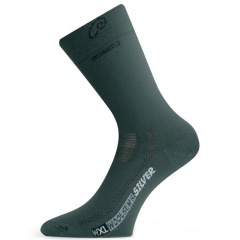 Носки Lasting WXL 620 из шерсти с антибактериальным свойством Тёмно-зелёный