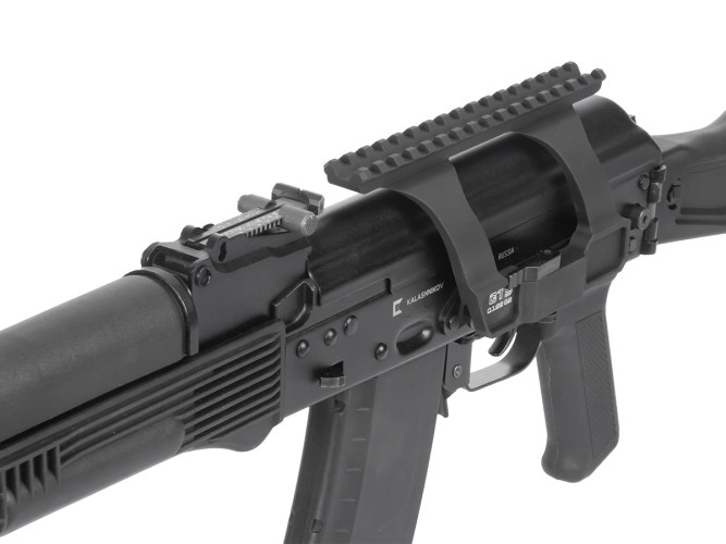 Кронштейн GTS Q.122 боковой быстросъёмный Picatinny для АК/Сайга 16 слотов