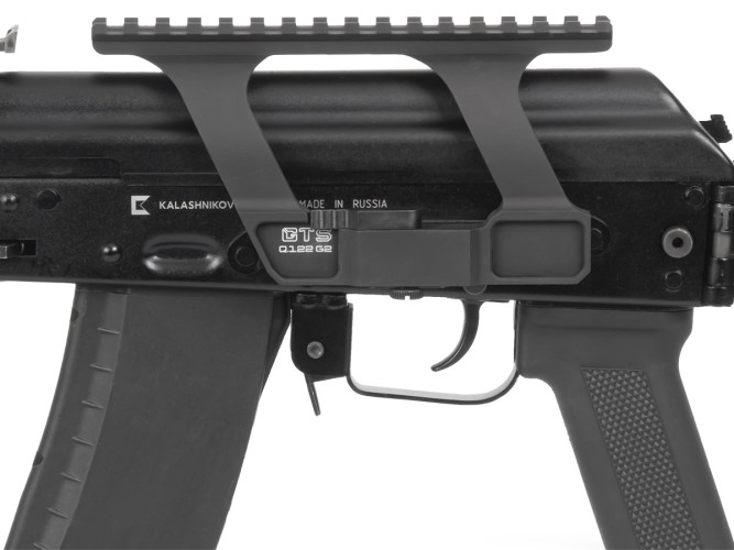 Кронштейн GTS Q.122 боковой быстросъёмный Picatinny для АК/Сайга 16 слотов