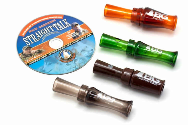 Набор манков на хищника Buck Gardner Predator Power Pack PRED-PP из 4 духовых манков и обучающего пособия