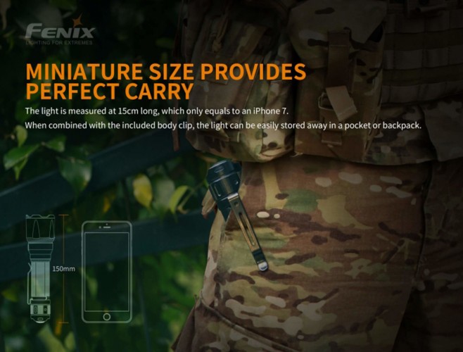 Фонарь тактический Fenix TK22 V2 Свет - Белый (Холодный) 1600 lm 405 м