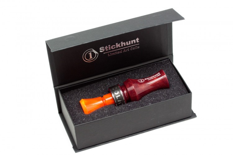 Манок духовой на утку акриловый Stickhunt ArtCalls Chocolate 1 лепесток Бордо / Апельсин