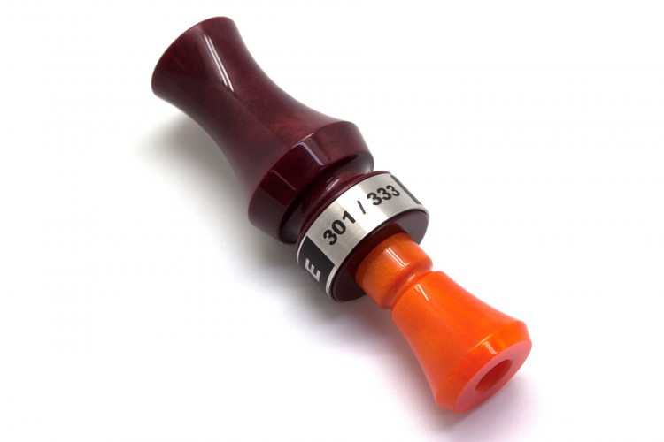 Манок духовой на утку акриловый Stickhunt ArtCalls Chocolate 1 лепесток Бордо / Апельсин