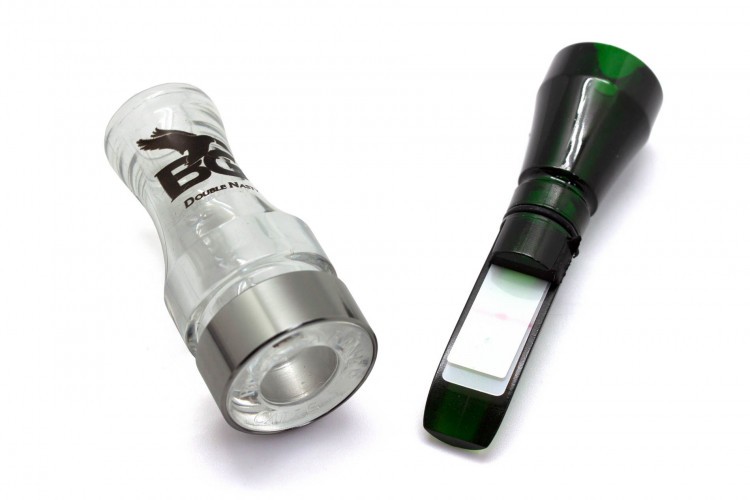 Манок духовой на утку крякву Buck Gardner Double Nasty DNP-C/CG Прозрачный / Зелёный