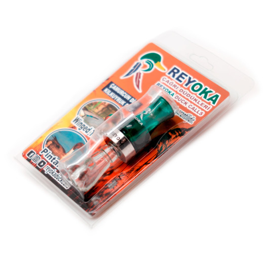 Манок духовой 2 в 1 (уточка чирок и шилохвость) Reyoka Camurcun Зелёный / Прозрачный