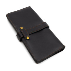 Портмоне Пергама Лось из натуральной кожи Чёрный