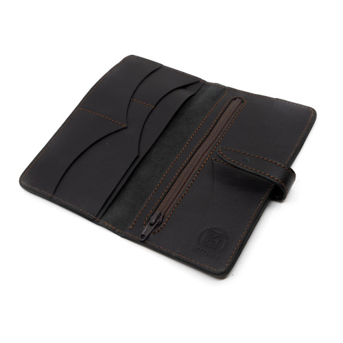 Портмоне Пергама Лось из натуральной кожи Чёрный