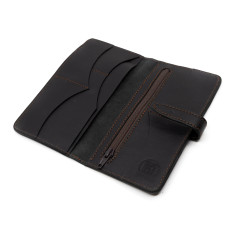 Портмоне Пергама Лось из натуральной кожи Чёрный