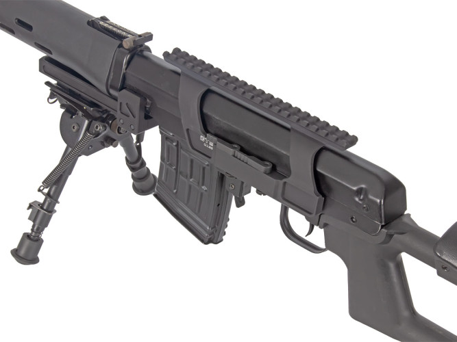 Кронштейн GTS Q.123 боковой быстросъёмный низкий Picatinny СВД/Тигр 20 слотов
