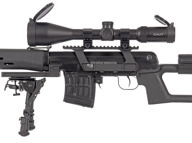 Кронштейн GTS Q.123 боковой быстросъёмный низкий Picatinny СВД/Тигр 20 слотов