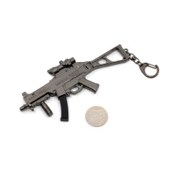 Брелок Microgun M Пистолет-пулемет Heckler and Koch UMP Серый