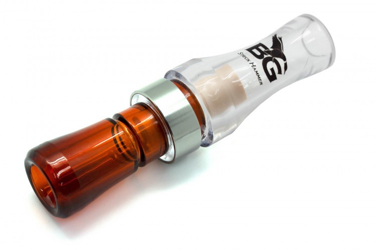 Манок духовой белолобого гуся Buck Gardnen Speck Hammer SPKH поликарбонат Прозрачный / Виски