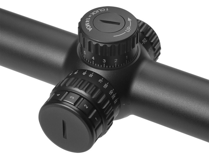 Прицел оптический Gaut Obsidian 3-24x56 SF Сетка 31 (Half MD) / Подсветка красная