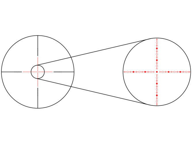 Прицел оптический Gaut Obsidian 3-24x56 SF Сетка 31 (Half MD) / Подсветка красная