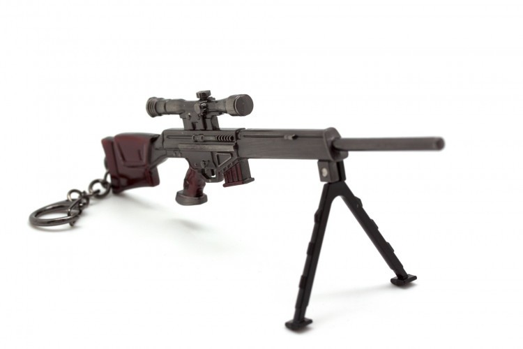 Брелок Microgun M Снайперская винтовка Heckler and Koch PSG-1 с сошками