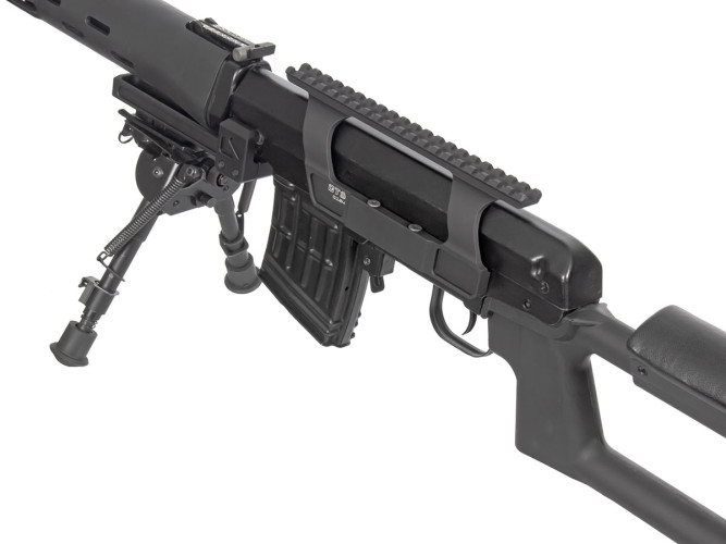 Кронштейн GTS Q.124 боковой небыстросъёмный низкий Picatinny СВД/Тигр 20 слотов