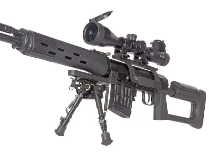 Кронштейн GTS Q.124 боковой небыстросъёмный низкий Picatinny СВД/Тигр 20 слотов