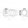 Прицел коллиматорный Hawke Red Dot Sights Vantage 1X25 IR FP WP (12106) Закрытый DOT 3 MOA
