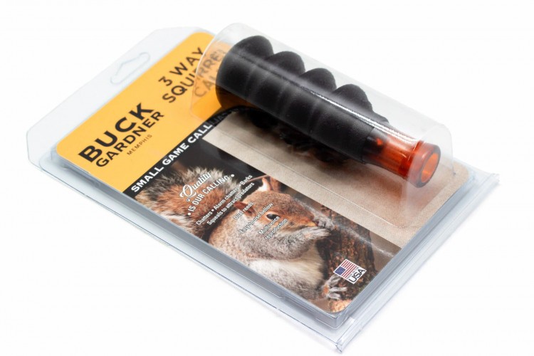 Манок пневматический на хищника 2 в 1 Buck Gardner Squirrel Call SQ-05 крик белки и паника хищника Коричневый