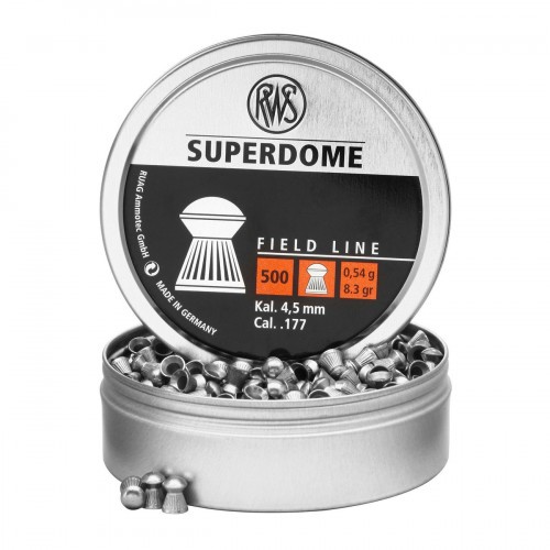 Пульки для пневматики RWS Superdome Полусферические 4.5 мм 0.54 г (500 шт)