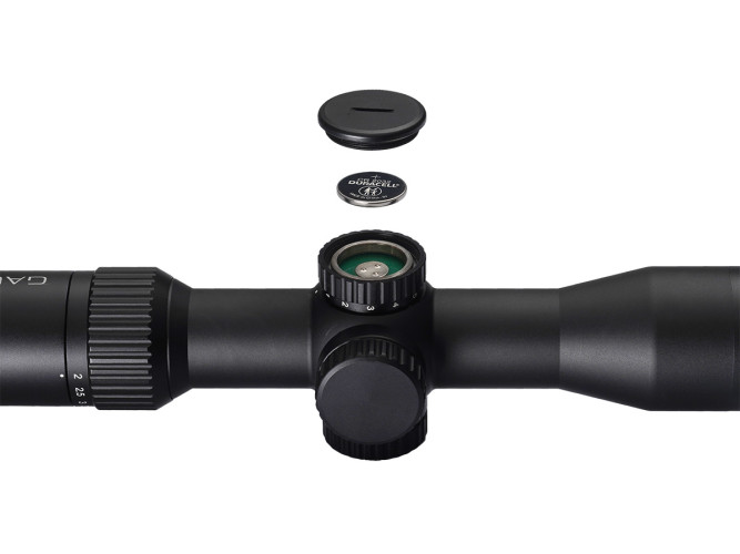 Прицел оптический Gaut Amber 2-8x36 Сетка 27 (Mil-Dot) / Подсветка красная