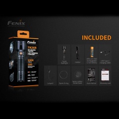 Фонарь тактический Fenix TK26R Свет - Белый / Красный / Зеленый 1500 lm 350 м