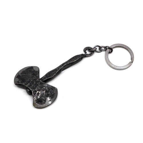 Брелок Microgun M Секира из дамасской стали ручной работы