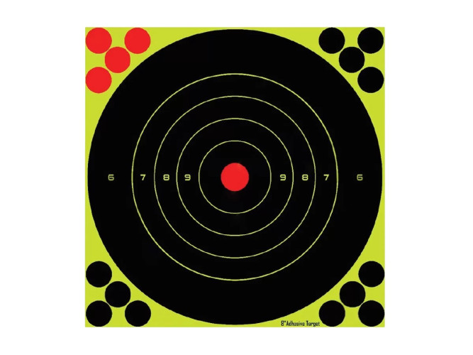 Мишень самоклеящаяся осыпающаяся Stalker круглая 20х20 см D 20 см 10 штук