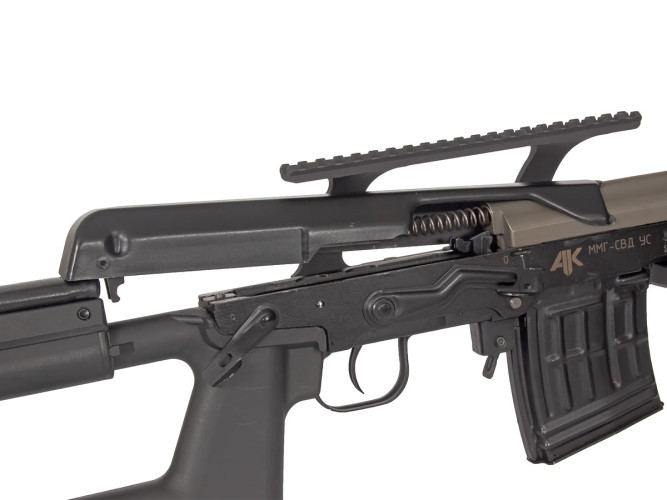 Кронштейн GTS Q.125 боковой небыстросъёмный высокий Picatinny СВД/Тигр 20 слотов
