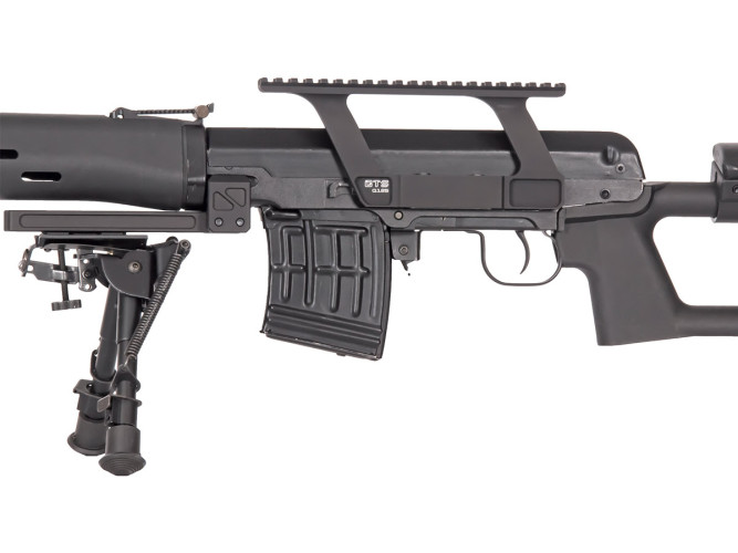 Кронштейн GTS Q.125 боковой небыстросъёмный высокий Picatinny СВД/Тигр 20 слотов