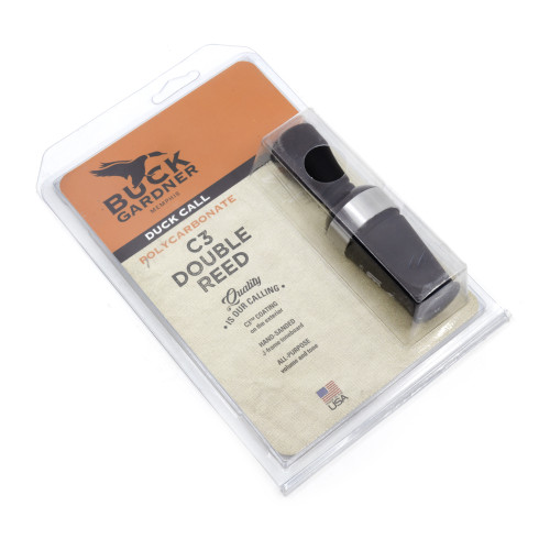 Манок духовой на утку крякву Buck Gardner C3 Double Reed C3-BLC поликарбонат Чёрный