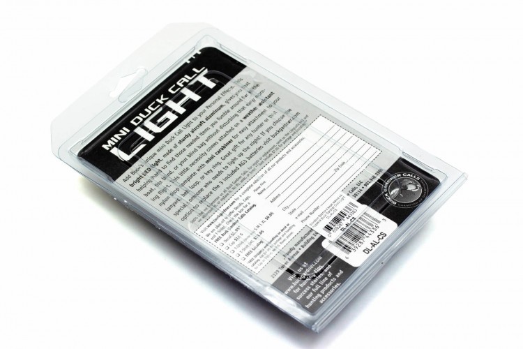 Фонарь-брелок Buck Gardner Duck Light DL-AL-CS в виде манка на подвесе