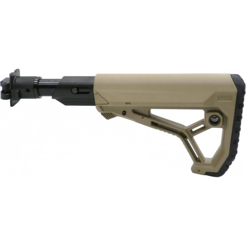Приклад телескопический Fab Defense M4-VEPR FK SB GL-CORE для Вепрь 12 с амортизатором Койот