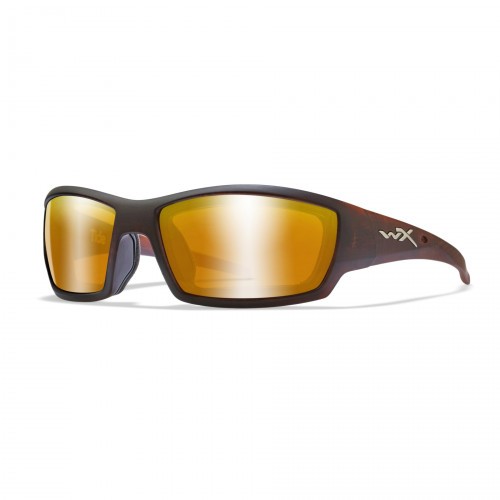 Очки баллистические стрелковые Wiley X Tide CCTID04 Polarized Зеркально-золотые 12%