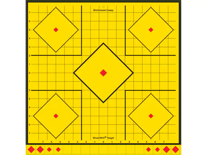 Мишень самоклеящаяся осыпающаяся Birchwood Long-range Sight-In Target, 5шт.