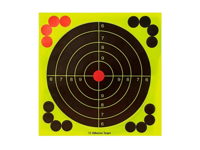 Мишень самоклеящаяся осыпающаяся Stalker круглая 30.5х30.5см D 26 см 25 штук