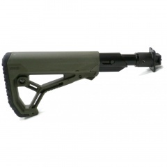 Приклад телескопический Fab Defense M4-VEPR FK SB GL-CORE для Вепрь 12 с амортизатором Зелёный