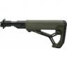 Приклад телескопический Fab Defense M4-VEPR FK SB GL-CORE для Вепрь 12 с амортизатором Зелёный