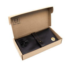 Портмоне Пергама Утки из натуральной кожи Чёрный